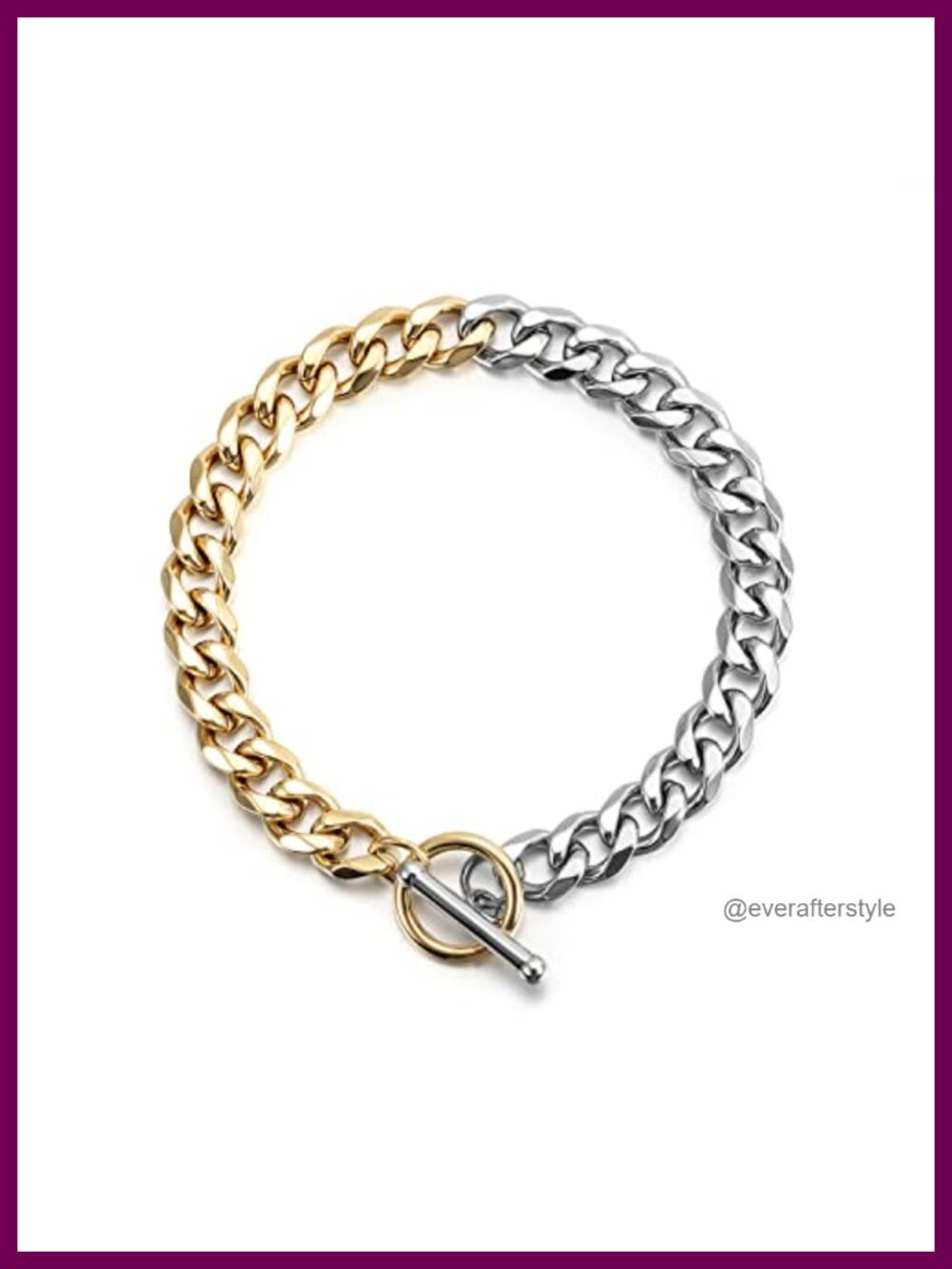 Miami Cuban Link Bracelet Chunky Hip-Hop Gold Silver Plated Statement Jewelry